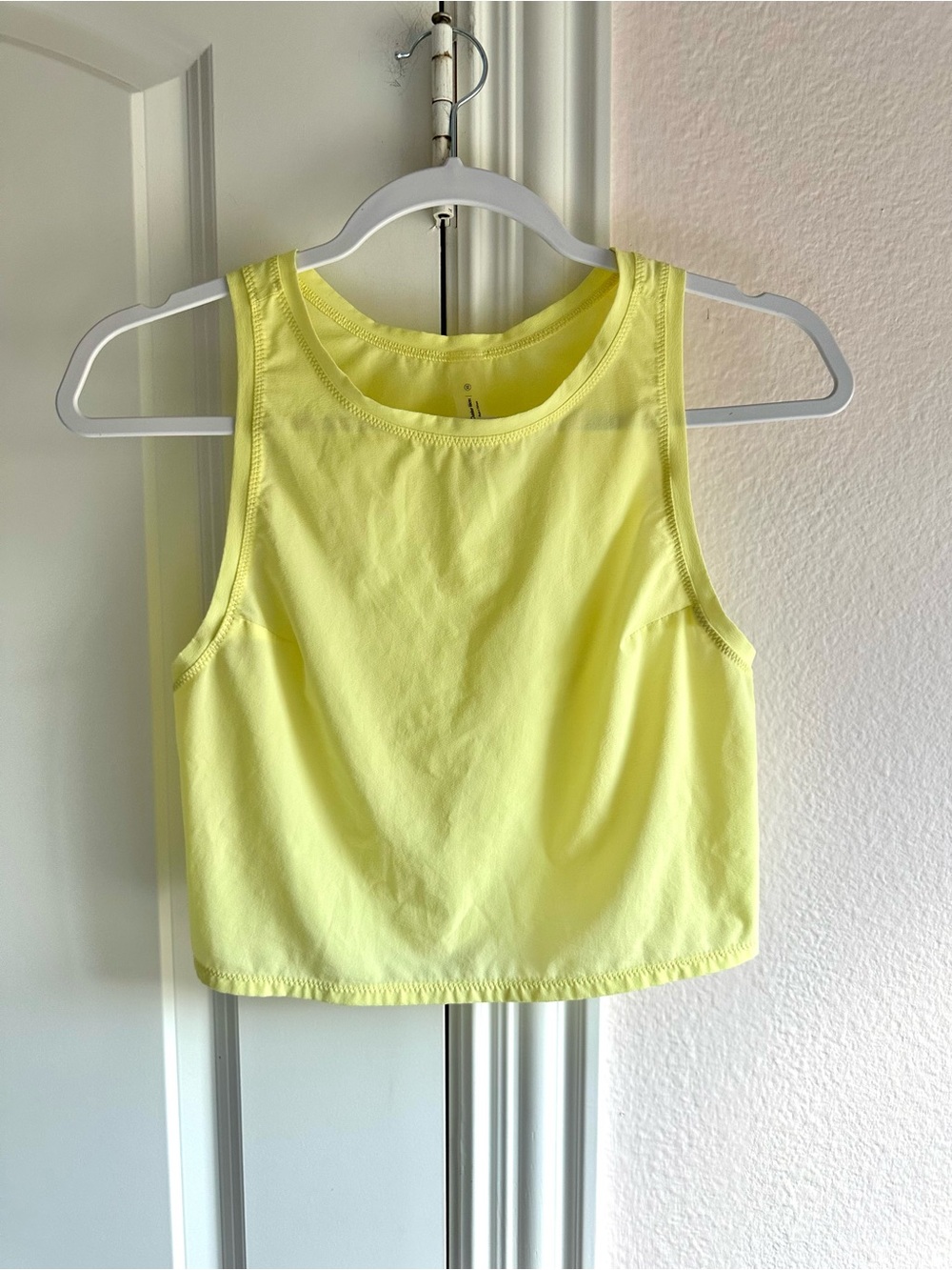 Outdoor Voices Lemon Yellow Cropped Tank